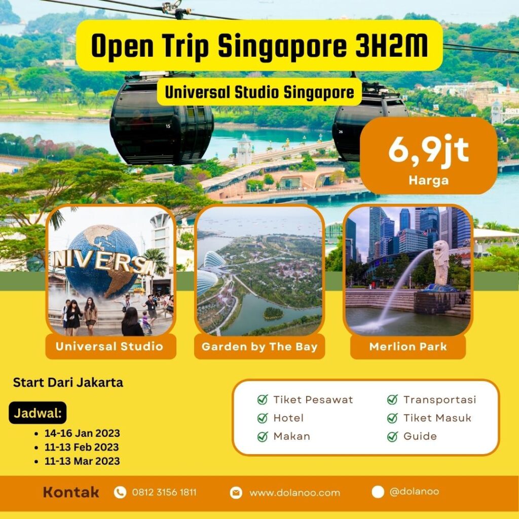 Open Trip Singapore 3H2M (Universal Studio Singapore)