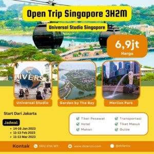 Open Trip Singapore 3H2M USS