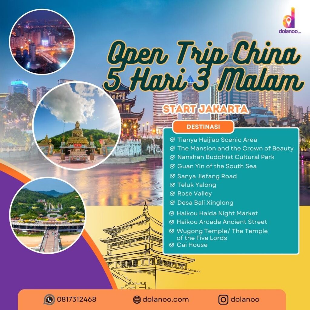 Paket Wisata Open Trip Hainan China 5 Hari 3 Malam