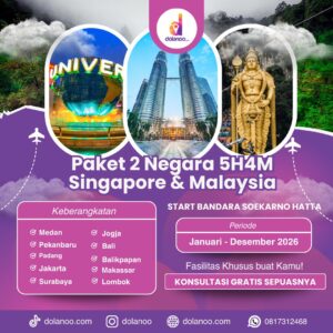 Open Trip 2 Negara Asia (Malaysia Singapore)
