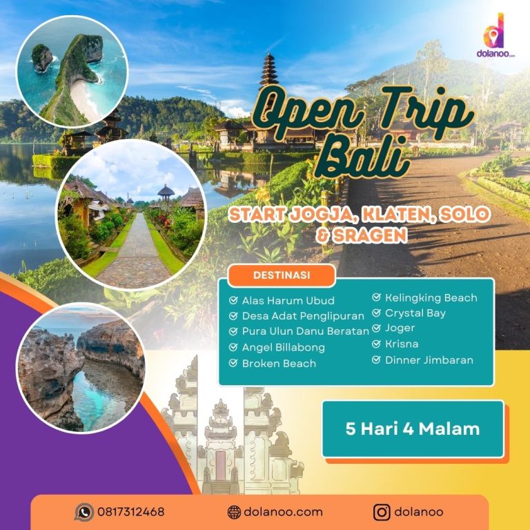 Open trip bali dari jogja solo klaten sragen 2024 dolanoo