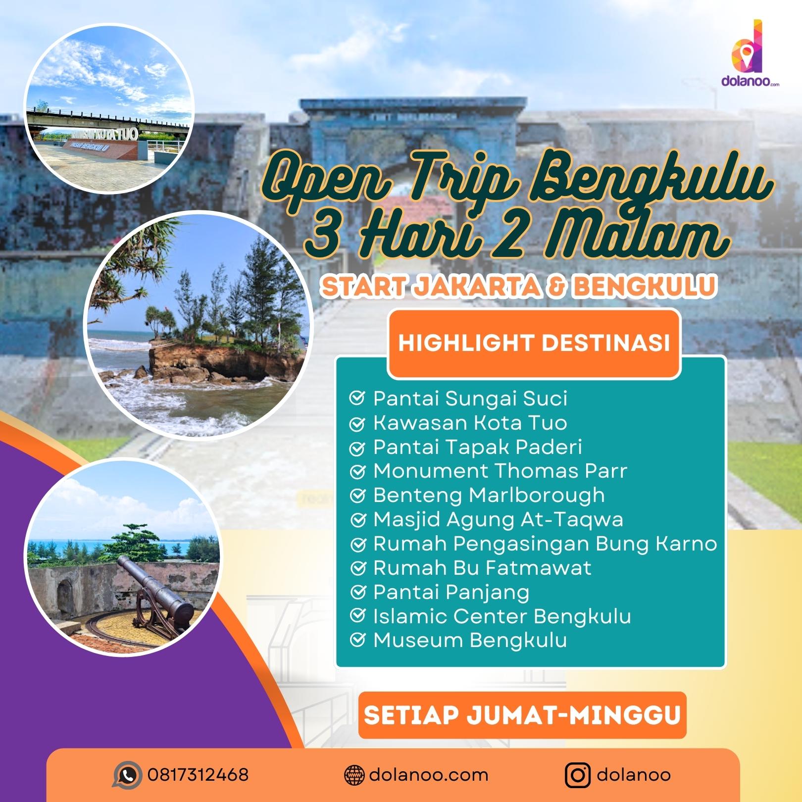 Open Trip Bengkulu 3 hari 2 malam