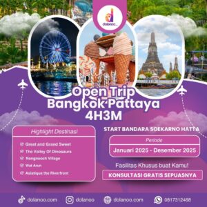 Open Trip Bangkok Pattaya 4 Hari 3 Malam