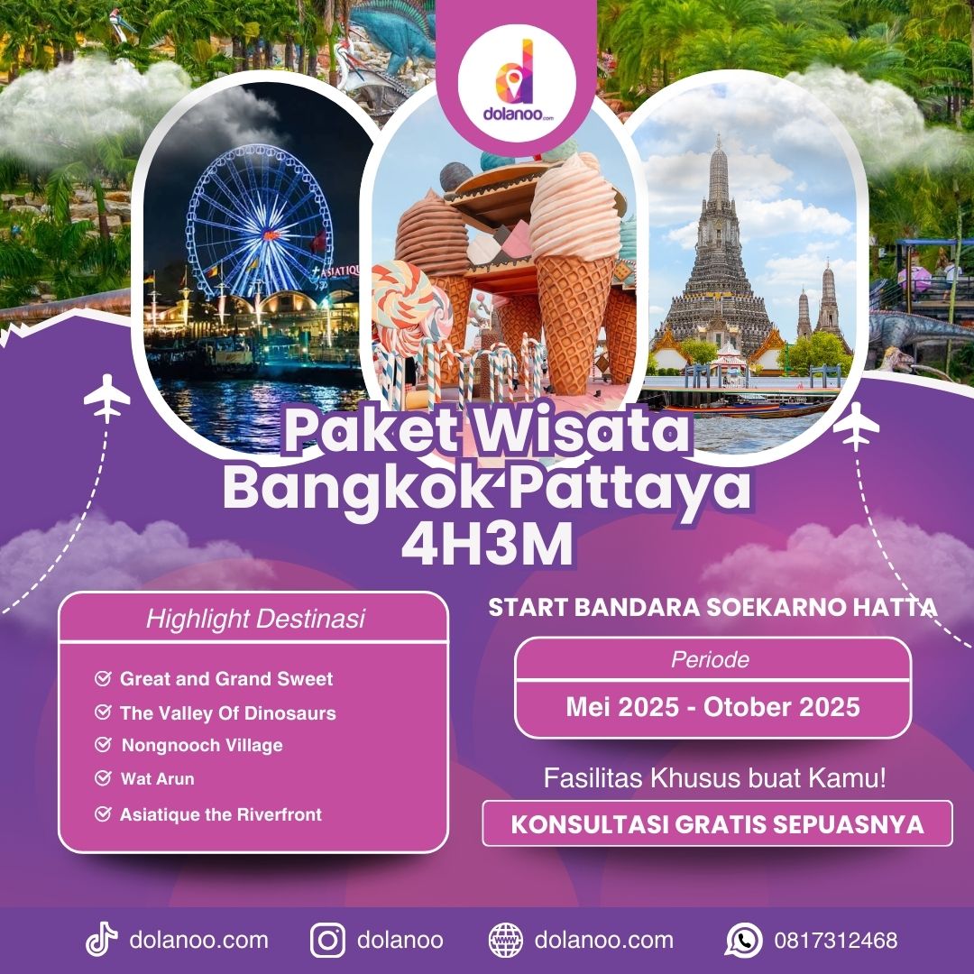 Paket Wisata Bangkok Pattaya 4 Hari 3 Malam