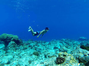 Keindahan dasar laur Pulau Gusung Sanggalau