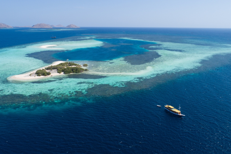 Taka Makassar adalah sebuah gosong pasir putih bersih yang muncul di tengah lautan biru Taman Nasional Komodo