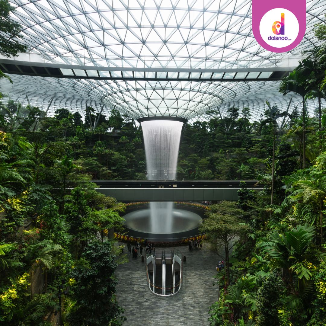 Jewel Changi Waterfall Air Terjun Indoor Tertinggi Sedunia