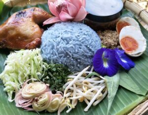 nasi kerabu malaysia
